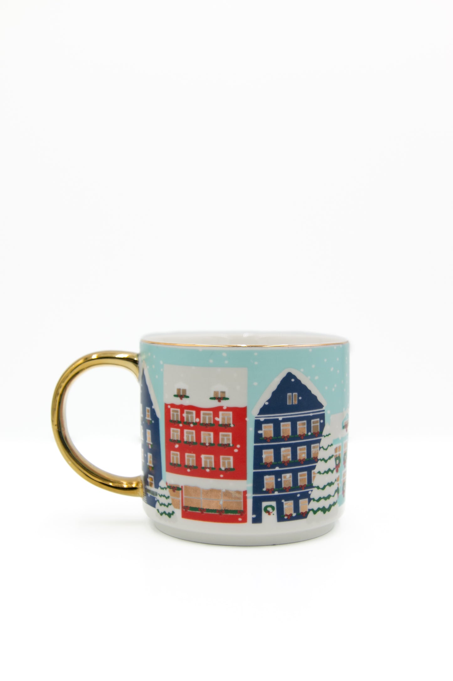 Winter Holiday Village Mug