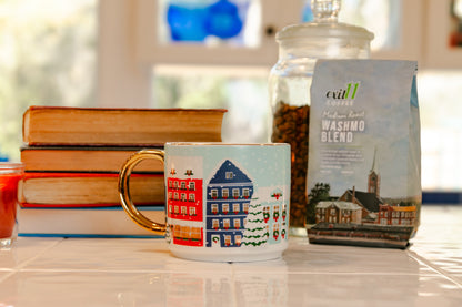 Winter Holiday Village Mug