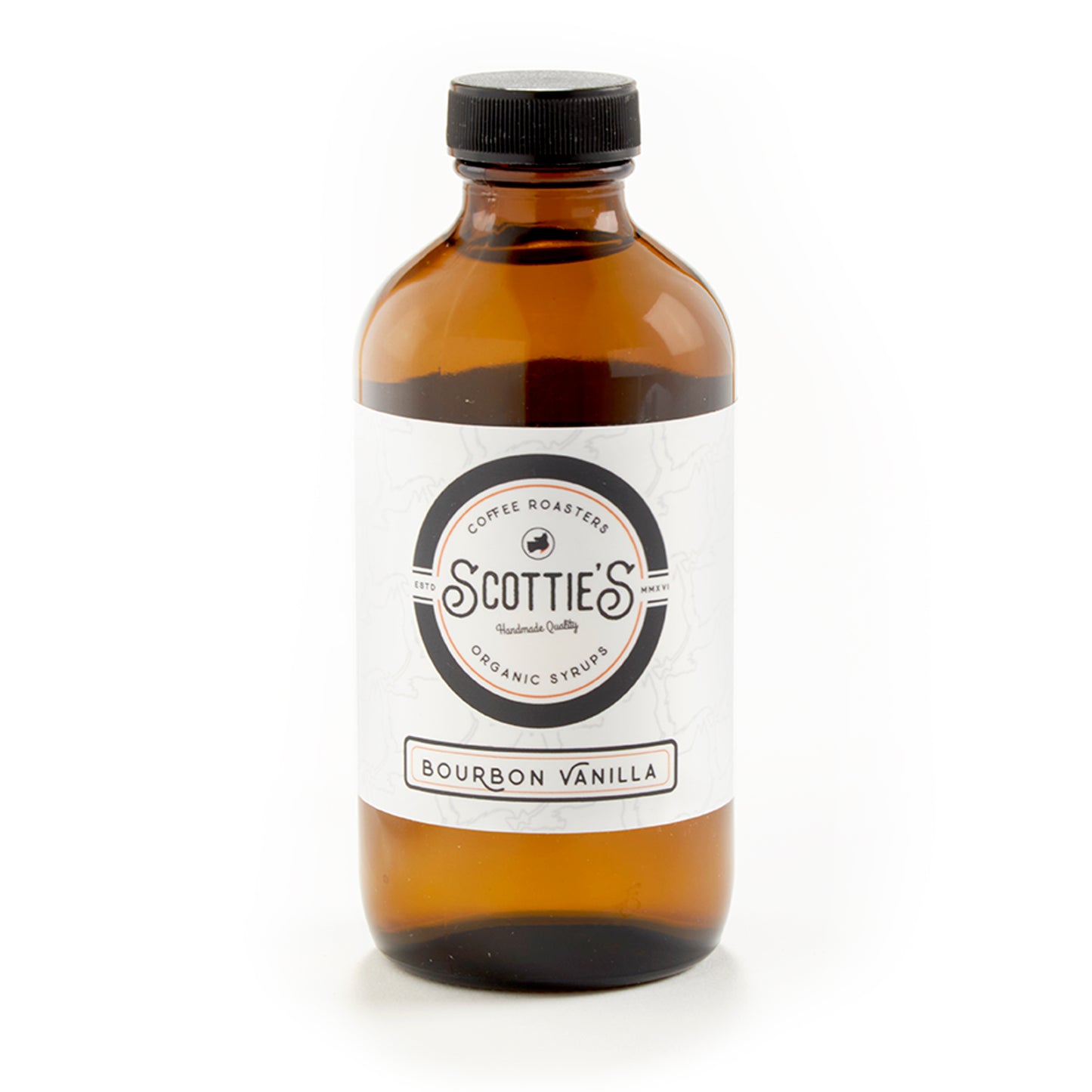 Bourbon Vanilla Coffee Syrup 8 oz. Scottie's Syrups