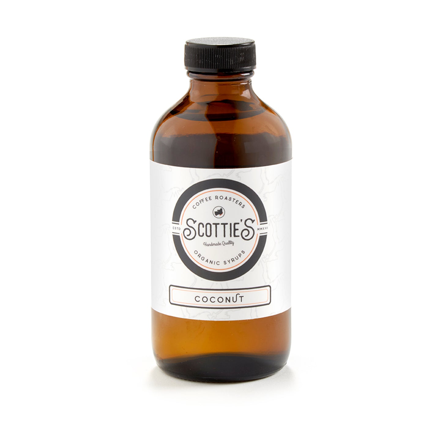 Coconut Coffee Syrup 8 oz. Scottie's Syrups