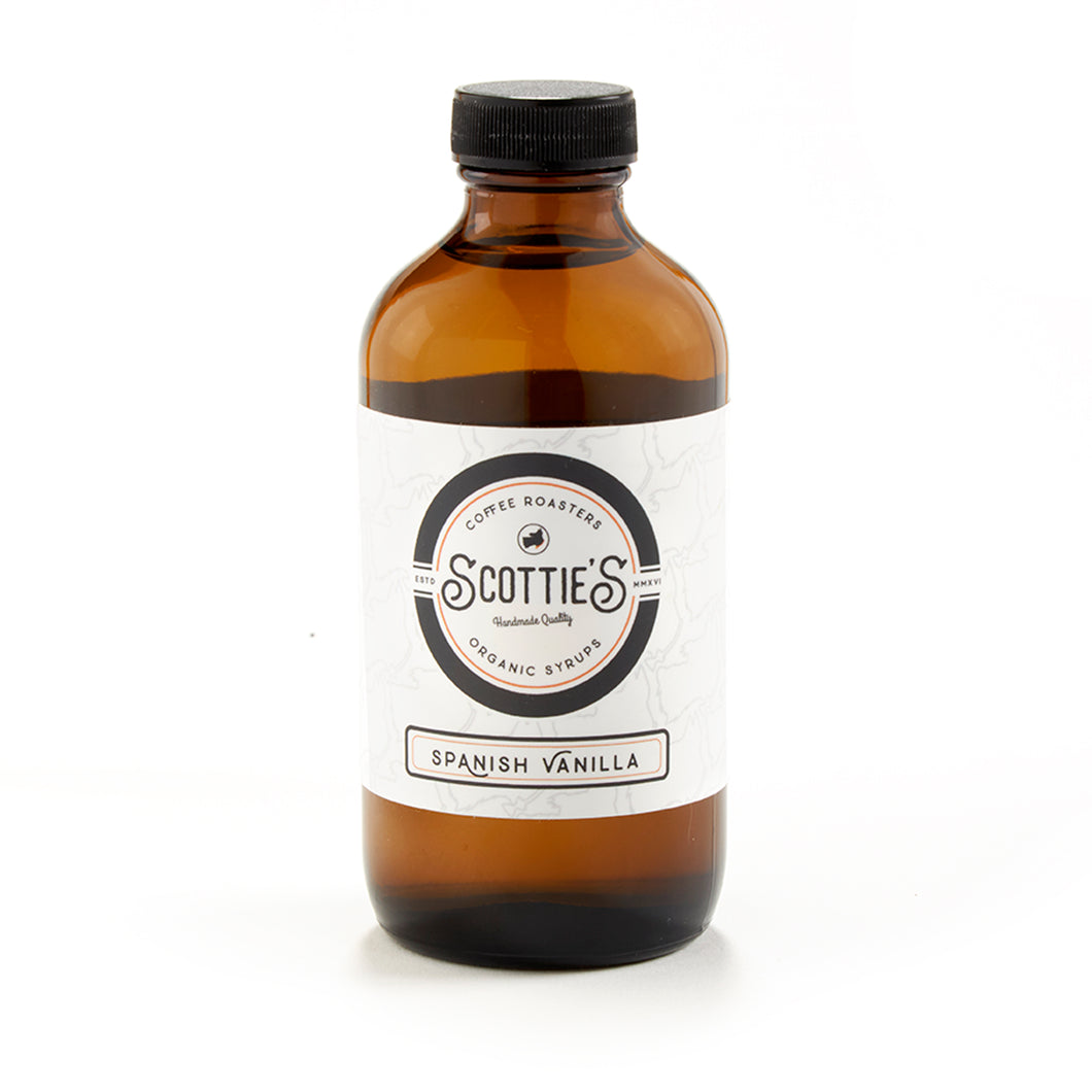 Spanish Vanilla Coffee Syrup 8 oz. Scottie's Syrups